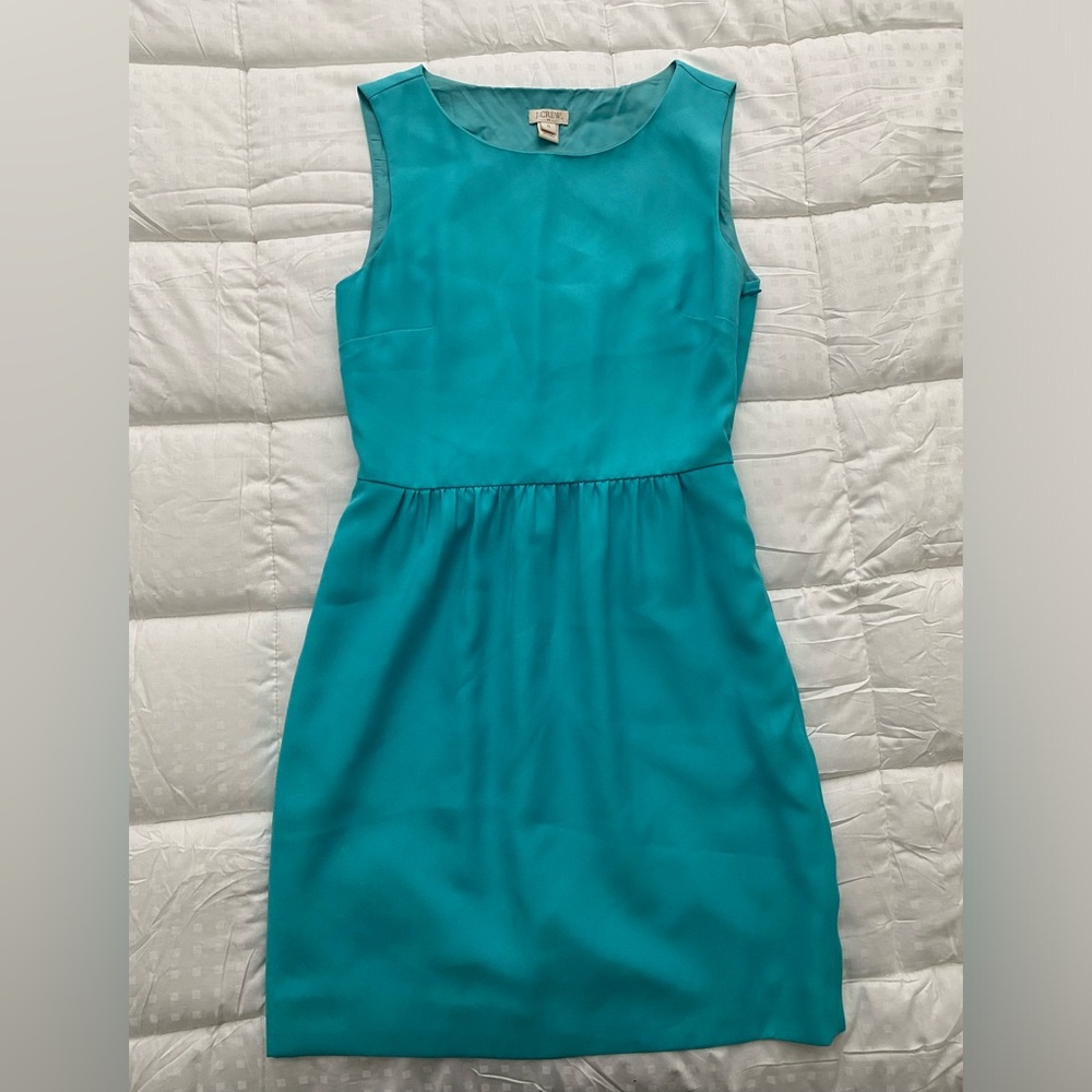 Jcrew Camille dress, aqua, size 0